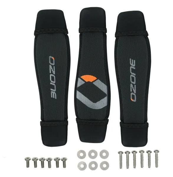 Board straps with screws and washers